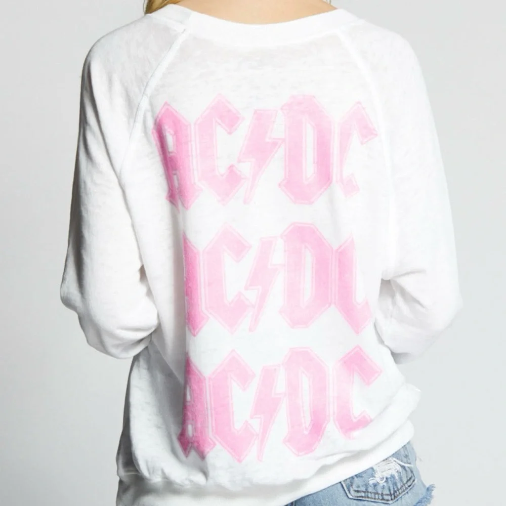 Recycled Karma AC/DC Bolt Rock Out Sweatshirt, Oversized, Like New! - Picture 10 of 11